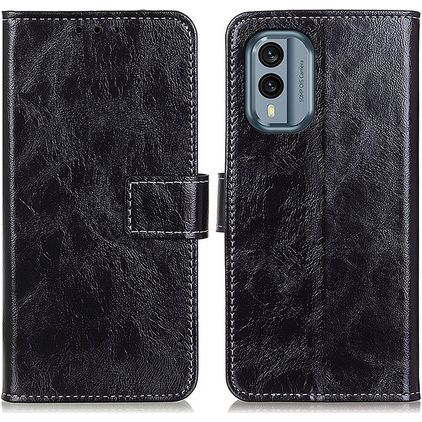 Mobigear Basic Housse Nokia X30 Etui Porte-Monnaie - Noir
