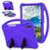 Mobigear AeroArmor Coque Samsung Galaxy Tab S11 Ultra Coque arrière en EVA + Porte-crayon + Support Amovible - Violet
