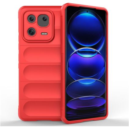 Mobigear Bumpy Xiaomi 13 Pro TPU souple Coque arrière - Rouge