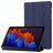 Mobigear Tri-Fold Gel Coque Samsung Galaxy Tab S11 Etui en TPU,Similicuir - Dark Blue