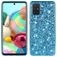 Mobigear Glitter Coque Samsung Galaxy A73 Coque arrière Rigide - Bleu