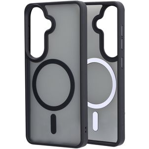 Mobiparts Hardcover Coque Samsung Galaxy S26 MagSafe Coque arrière Rigide - Satin Black