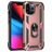 Mobigear Armor Ring Coque iPhone 13 Pro Coque arrière Rigide Anti-Chocs avec Anneau-Support - Rose doré
