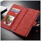 Caseme 007 Housse iPhone 6s Etui avec Coque Détachable Porte-Monnaie - Rouge