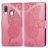 Mobigear Butterfly Housse Samsung Galaxy A40 Etui Porte-Monnaie - Rose