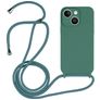 Mobigear Lanyard iPhone 15 Coque avec cordon en Silicone - Vert