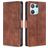 Mobigear Croco Housse OPPO Reno 8 Pro 5G Etui Porte-Monnaie - Marron