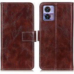 Mobigear Basic Housse Motorola Edge 30 Neo Etui Porte-Monnaie - Marron