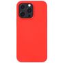 Mobigear Rubber Touch Coque iPhone 14 Coque arrière en Silicone - Rouge