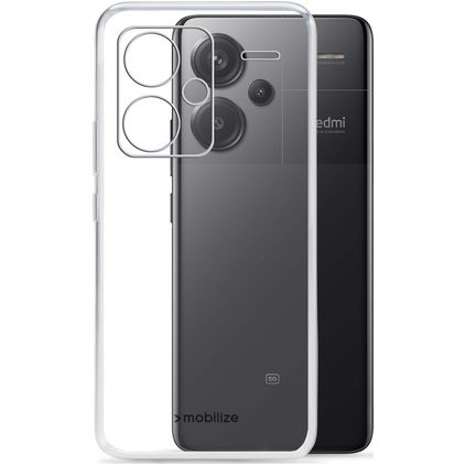 Mobilize Gelly Coque Transparente Xiaomi Redmi Note 13 Pro Plus Coque arrière en TPU Souple - Transparent