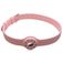 Mobigear Coque Silicone souple Collier pour Apple AirTag - 23,5 - 47,5 cm - Rose