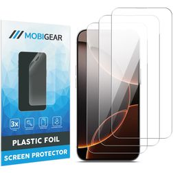 Mobigear iPhone 16 Pro Max Protection d'écran Film - Compatible coque (Lot de 3)