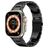 Mobigear Amsterdam Bracelet Acier Apple Watch Fermeture boucle déployante - 49/46/45/44 mm - Noir
