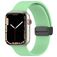 Mobigear Sport Mag Bracelet Silicone pour Apple Watch Fermeture magnétique - 49/46/45/44 mm - Vert pastel