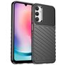 Mobigear Groove Coque Samsung Galaxy A24 Coque arrière en TPU Souple - Noir
