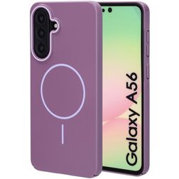 Mobiparts Slim Line Samsung Galaxy A56 MagSafe Plastique rigide Coque arrière - Imperial Purple
