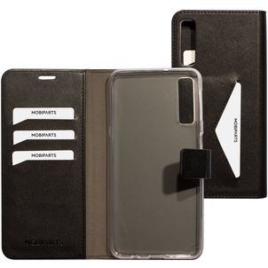 Mobiparts Classic Wallet Housse Samsung Galaxy A7 (2018) Etui Porte-Monnaie - Noir