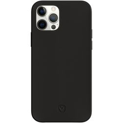 Valenta Snap Luxe Coque iPhone 12 Pro Max Coque arrière en Cuir Véritable - Noir