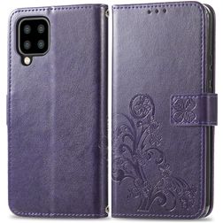 Mobigear Clover Housse Samsung Galaxy A22 5G Etui Porte-Monnaie - Violet