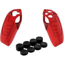Mobigear Classic Coque Playstation 5 controller Thin Coque en Silicone Souple - Rouge