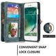 Caseme 008 Housse iPhone SE (2020) Etui avec Coque Détachable Porte-Monnaie - Bleu