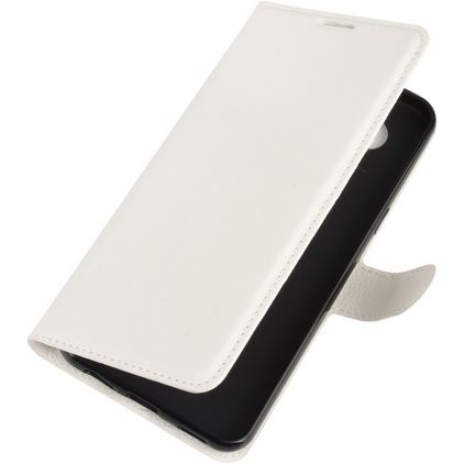 Mobigear Classic LG K51s Étui Portefeuille - Blanc