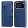 Mobigear Zipper Housse iPhone 17 Pro Etui Porte-Monnaie - Bleu
