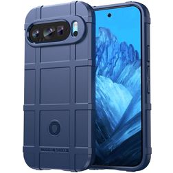 Mobigear Rugged Shield Coque Google Pixel 9 Coque arrière en TPU Souple Anti-Chocs - Bleu