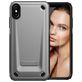 Mobigear Slim Armor Coque iPhone XS Max Coque arrière Rigide Anti-Chocs - Argent