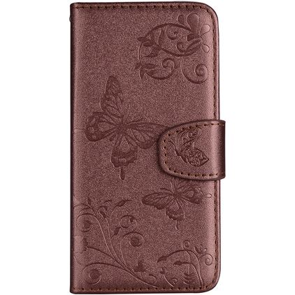 Mobigear Butterfly Housse Xiaomi Mi 8 SE Etui Porte-Monnaie - Marron