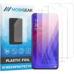 Mobigear OPPO Reno Z Protection d'écran Film - Compatible coque (Lot de 3)
