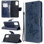 Mobigear Butterfly Housse Samsung Galaxy S20 Plus Etui Porte-Monnaie - Bleu