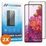 Mobigear Curved Samsung Galaxy S20 FE Verre trempé Protection d'écran - Compatible Coque - Noir (Lot de 2)