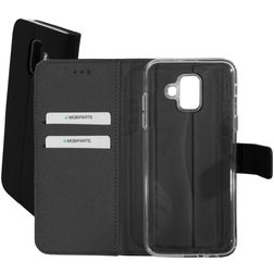 Mobiparts Premium Wallet Housse Samsung Galaxy A6 (2018) Etui Porte-Monnaie - Noir
