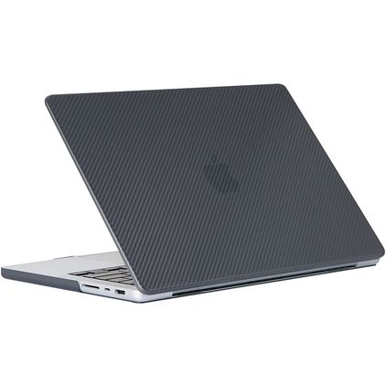 Mobigear Carbon MacBook Pro 14 Pouces (2021-2026) Coque - Noir - Model A2442 / A2779 / A2918 / A2992 / A3401 / A3112 / A3434 / A3427 / A3426
