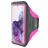 Mobiparts Comfort Fit Brassard Téléphone Samsung Galaxy S20 Plus Brassard Coque de Sport en Neoprène - Neon Pink