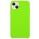 Mobigear Rubber Touch Coque iPhone 15 Coque arrière en Silicone - Citron vert