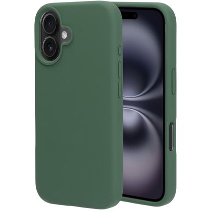 Mobiparts Coque iPhone 16 Coque arrière en Silicone - Forest Green
