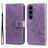 Mobigear Flowers Housse Samsung Galaxy S26 FE Etui Porte-Monnaie - Violet
