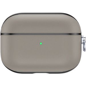 Valenta Snap Coque Apple AirPods Pro 1 Coque en Cuir Véritable - Gris