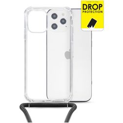 My Style Loop Transparente iPhone 12 Pro Max Coque avec cordon en TPU Souple - Transparent