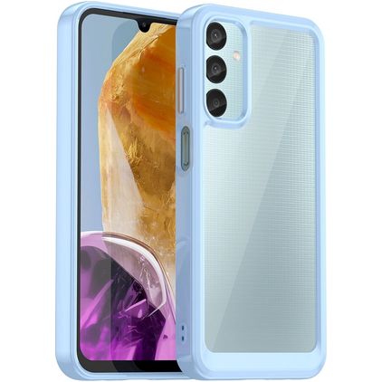 Mobigear Crystal Coque Samsung Galaxy M15 Coque arrière Rigide - Bleu