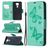 Mobigear Butterfly Housse Xiaomi Redmi Note 9 Etui Porte-Monnaie - Turquoise