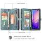 Caseme 008 Housse Samsung Galaxy S10 Etui avec Coque Détachable Porte-Monnaie - Bleu