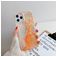Mobigear Marble Coque iPhone 12 Pro Max Coque arrière en TPU Souple - Orange