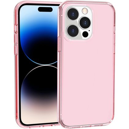 Mobigear Crystal Coque iPhone 14 Pro Max Coque arrière Rigide - Rose