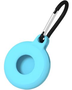 Mobigear Circle Key Coque Apple AirTag Porte-clés en en TPU Souple - Bleu