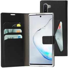 Mobiparts Classic Wallet Housse Samsung Galaxy Note 10 Etui Porte-Monnaie - Noir