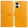 Mobigear Flowers Housse iPhone 17 Etui Porte-Monnaie - Jaune