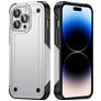 Mobigear Slim Armor Coque iPhone 14 Pro Coque arrière Rigide Anti-Chocs - Blanc